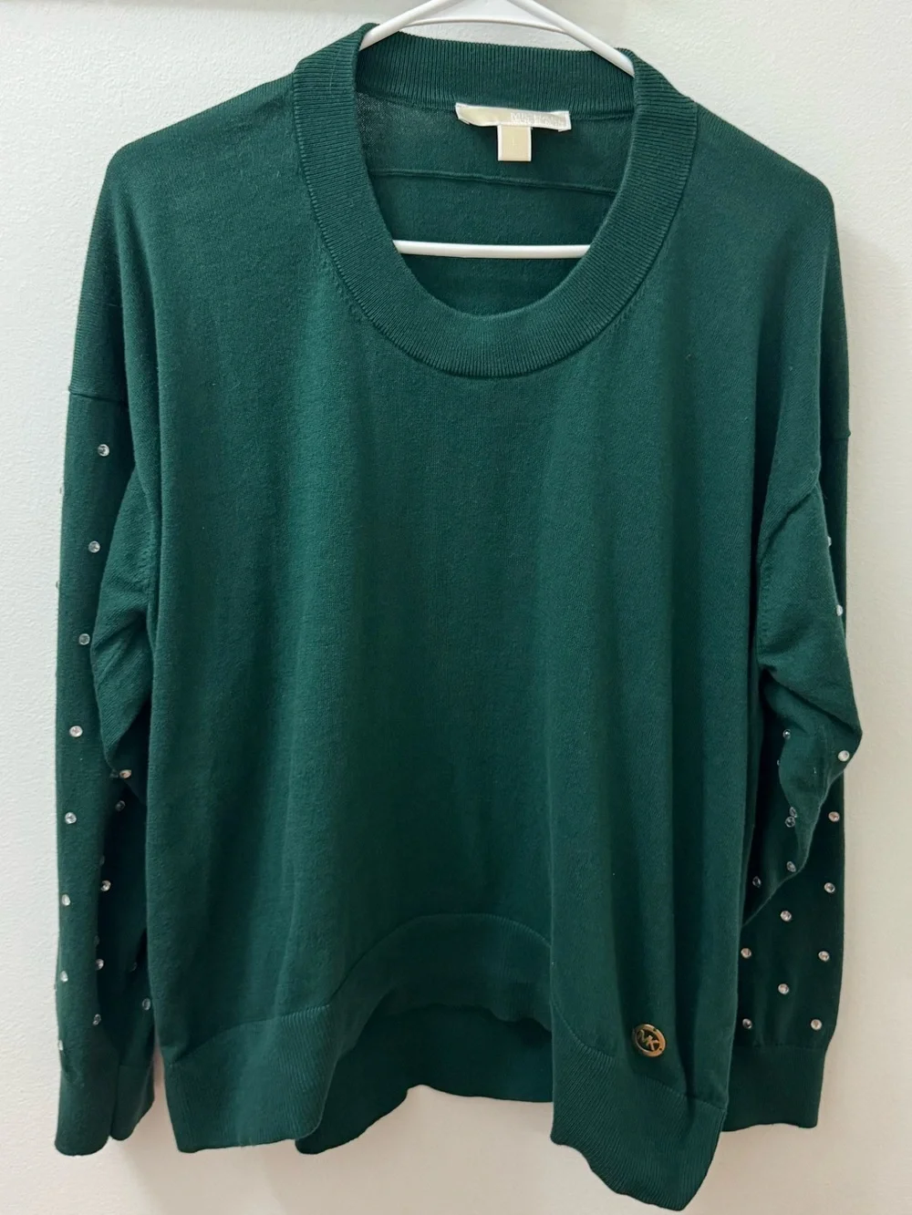 Michael Kors Emerald Green Crewneck Sweater
